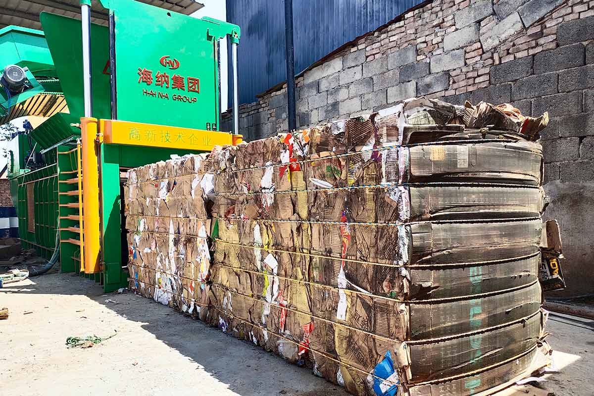 廢紙液壓打包機工作原理